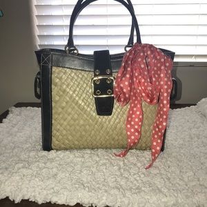 Summer Coach wicker handbag